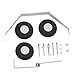 1 Set Aluminum Main Landing Gear Wheel Kit RC Airplane Cessna 182 Parts Replacement 40 Size ARF PNP