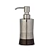 Produktbild axentia 122365 Seifenspender "Lucca", Badaccessoires, Portionierung von Flüssigseife, Dekoration für das Badezimmer, Edelstahl mit Kupferpart, ca. 7 x 7 x 19,8 cm, 3-farbig