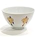 Yoshida Ware 479219 Sotake Pottery Rice Bowl, Wrestler, Line Dance Pattern