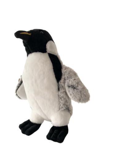 Peluche oiseau empereur haut de gamme doudou réaliste lesté pour bébé