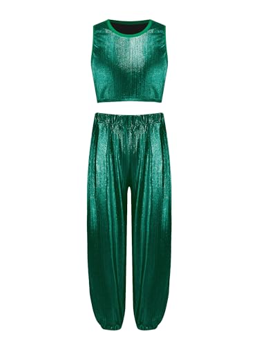 Tenue disco jazz brillante pour gala de danse et spectacle fille