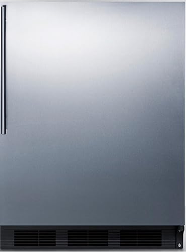 Summit Appliance Accucold AL752BKSSHVLHD 24 Inch Wide All-Refrigerator, ADA Compliant - Stainless...