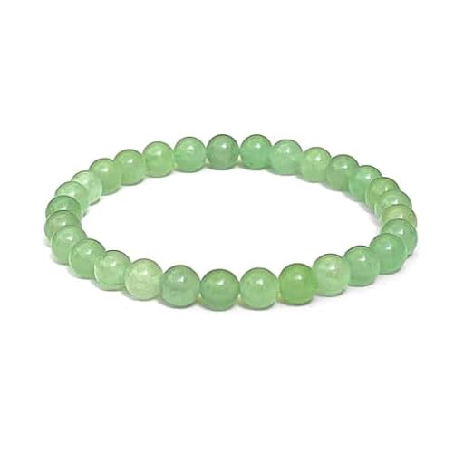 Pulsera AVENTURINA VERDE - Piedras naturales semipreciosas energeticas para mujer y hombre - Hilo elastico con cuentas de bolas - Cristales curativos sanacion y curacion (Aventurina verde) | Ya disponible en tu tienda friki favorita! En mundofriki.es!