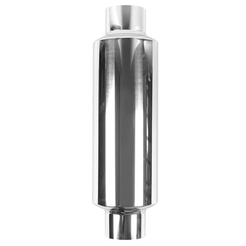 Silenciadores de coche Silenciador de escape Universal 2,5 ', tubo acero inoxidable, silenciador, punta con resonador coche