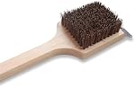 Deluxe Large Wood BBQ Brush Palmyra Bristles (Safe-Contains No Metal Bristles)