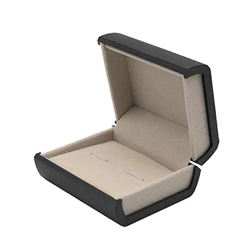 Ttiy Cuff Link Box Deluxe Gemelos Caja de regalo Caja de regalo Joyería, Estuche de almacenamiento para gemelos y joyas (tamaño 1)