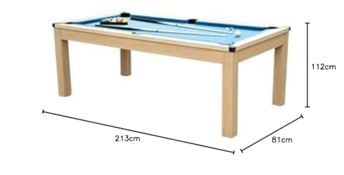 Vente-unique-Multifunktionstisch Billard & Tischtennis - 213 x 112 x 81,5 cm - Blau - Balthazar – Bild 8