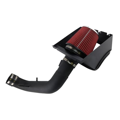 ANWENCHAPEY Cold Air Intake System Filter Heat Shield Compatible With 2011-2014 Ford F150 5.0L V8