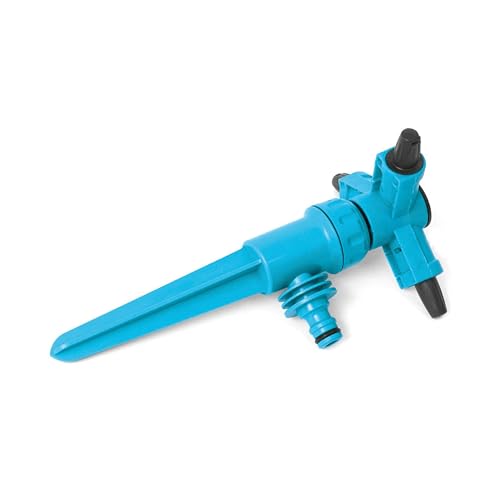 CELLFAST Drehsprenger Gartensprinkler Rasensprenger FĂĽr Rasen Blumen Pflanzen 12 DĂĽsen Twister Basic