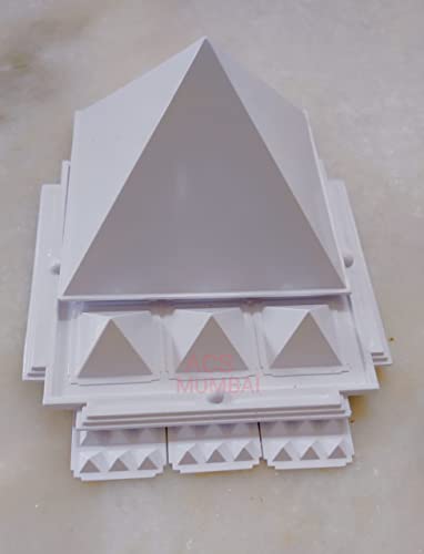 ACS Plastic Pyramid Set for Home and Office/18 x 18 x 2 cm/300 Grams(Multi color)