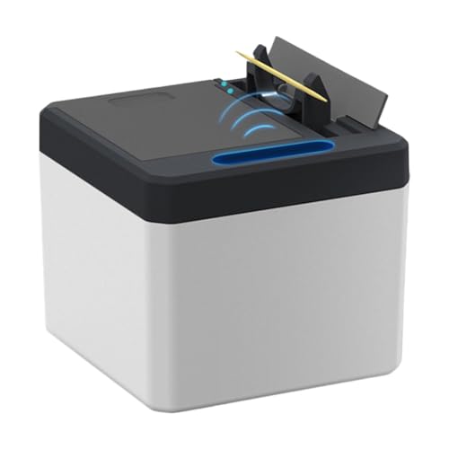 BlissfulAbode Soporte para palillos de dientes eléctrico con sensor automático, caja de almacenamiento inteligente alimentada por USB para 250 púas, dispensación sin contacto para el hogar u oficina