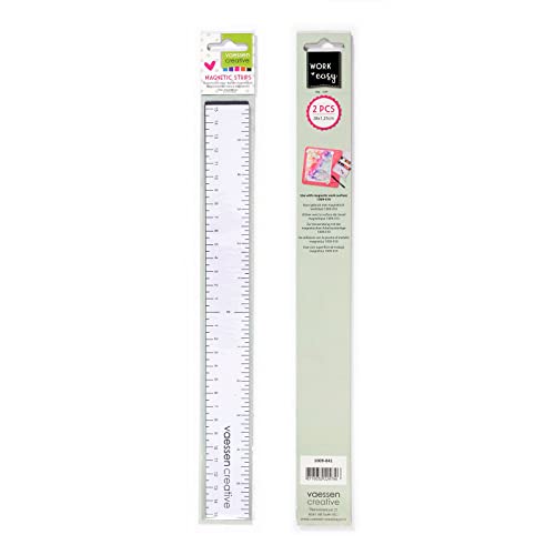 Vaessen Creative Work Easy Tool 1009-041 Magnetic Strips, 28 cm, White, Practical Aid for All Crafts e.g. Greeting Cards - Image 3