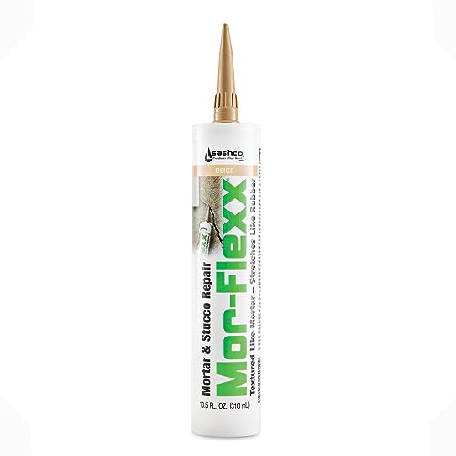 Image of Sashco Mor-Flexx Caulking for Mortar, 10.5 Ounce Cartridge, Beige (Pack of 12)