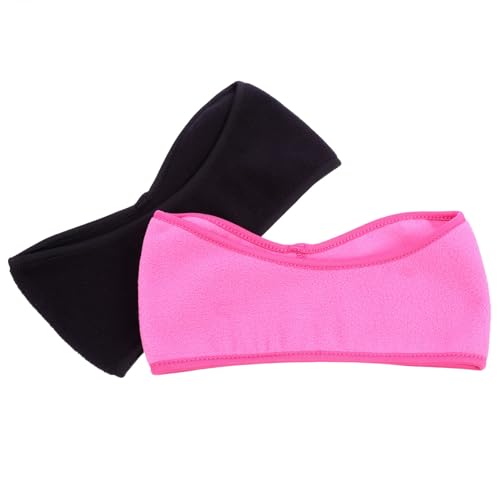 GAROZATION 2pcs Warm Headband for Ear Protectors Windproof Men's Boys and Girls Fleece Ear Muffs