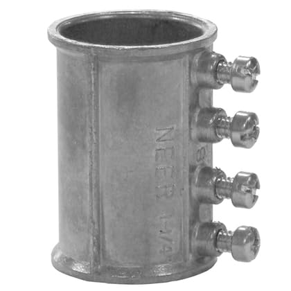 Appleton EMT Set Screw Coupling, 1-1/4", Zinc Die Cast