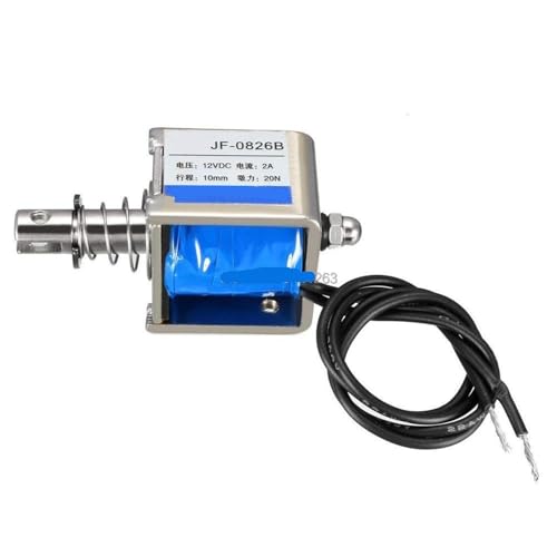 Solénoïde push pull JF-0826B pour motoriser vos serrures de maison connectée et projets DIY