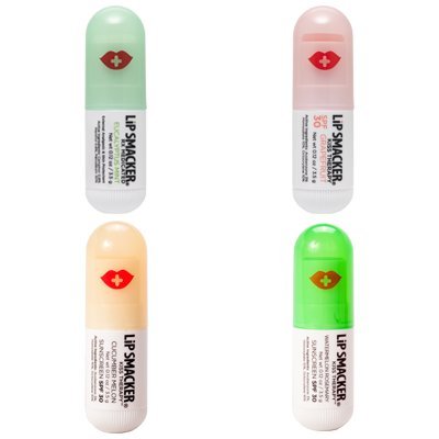 Lip Smacker Kiss Therapy Lip Balm - Eucalpytus Mint Grapefruit Cucumber Melon Watermelon Rosemary