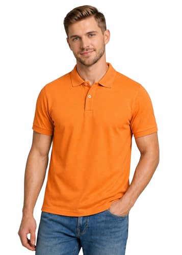 Image of INKKR Men's Polo Neck Half Sleeve Solid T-Shirts