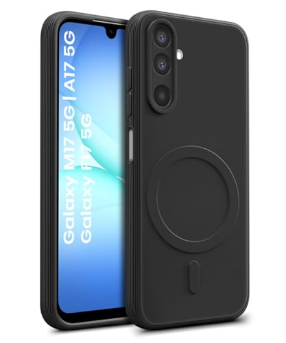Image of WOW IMAGINE Back Case Cover for Samsung Galaxy M17 5G | A17 5G | F17 5G | Soft Matte Silicone Case| Slim Fit & Shockproof | Camera Protection Bumper Cover (Black)