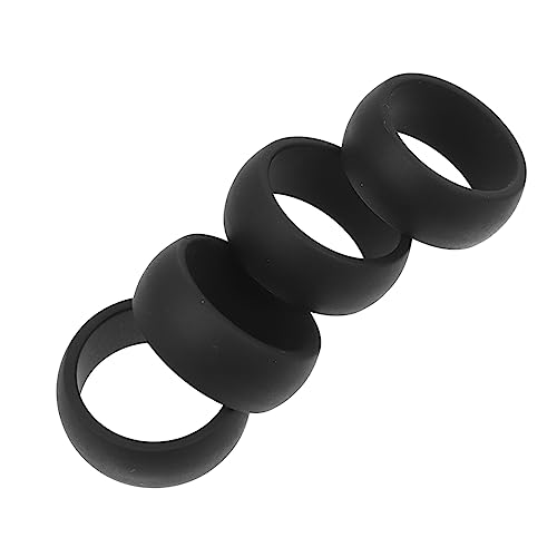 Anillas deportivas de silicona para hombre 4 piezas miniatura 1