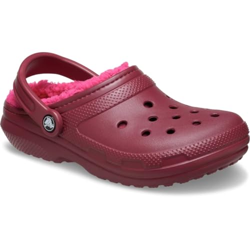 Image of Crocs Unisex-Adult 205324-643 Classic Lined Graphic Ii Clog Black Size:, Beetroot, 7 US Men / 9 US Women
