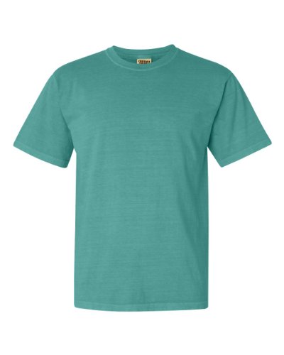 Comfort Colors Garment-Dyed T-Shirt - 6.1 Oz Ringspun Cotton, Soft Washed, Blue Jean Color, Size L