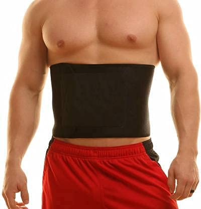 Fit Div Sweat Shaper Belt, Belly Fat Burner Non-Tearable Tummy Trimmer Slimming Belt for Men(Free Size) Black Pink (B09GVZBKS5) Amazon Price History, Amazon Price Tracker