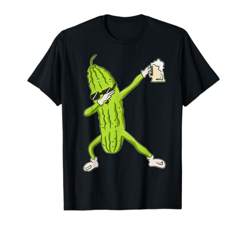 Dabbing Pickle Shir Dancing Pepino amante divertido regalos cerveza Camiseta