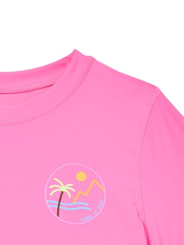 Image of Eddie Bauer Girls' Swim UPF 50+ Short Sleeve Sun Tee Rash Guard Shirt