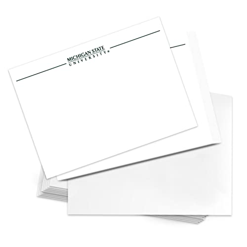 Image of Desert Cactus Michigan State University Notecards 10 Pack Stationery Cardstock Spartans MSU Includes Envelopes Memo Party Thank You (Notecard 1b)