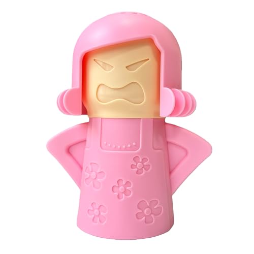 Image of Angry Mama Microwave Oven Steam Cleaner, Angry Mom Microwave Cleaner, Just Add Vinegar and Water, Cut Cleaning Time by Half (Pink)