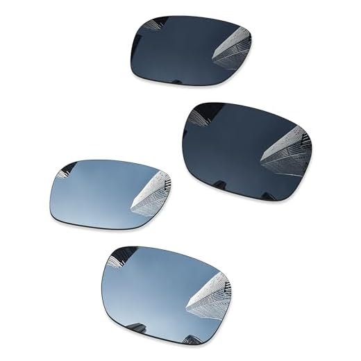 Combine8 2 pares de lentes de reposição ploarizadas para óculos de sol Oakley Sylas OO9448 57 mm - preto + titânio prata