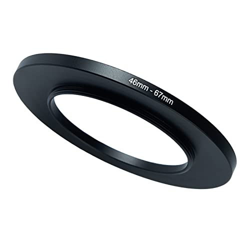 Image of 46mm to 67mm Step-Up Ring Filter Adapter,for All Brands UV ND CPL, Metal Ring Step-Up Rings Adapter Filter (46mm-67mm)