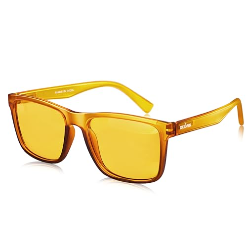 Image of Dervin UV Protected Yellow Lens Driving Polarized Sunglasses for Men & Women