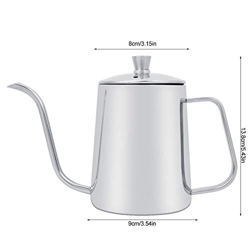 Hervidor de cuello de cisne en acero inoxidable duradero para baristas 3