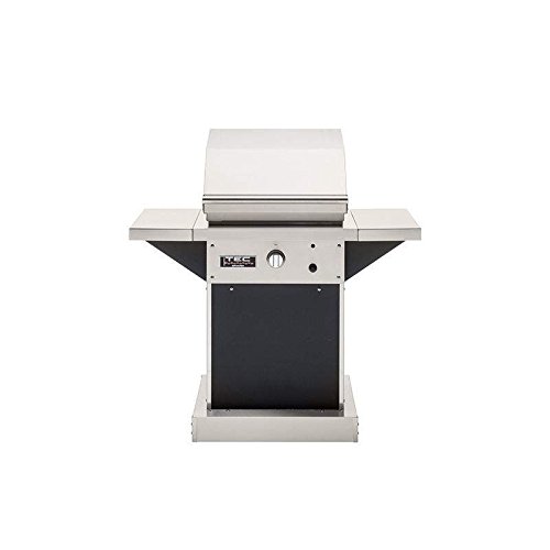 TEC Patio 1 FR Infrared Grill On Black Pedestal with Two...