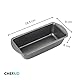 Chef Aid Antihaft-Rechteckiges Brotbackform 450 g, 18,5 x 9 x 6 cm, ideal für Brot, Gebäck und Kuchen, spülmaschinen-, kühlschrank- und gefriergeeignet, Schwarz