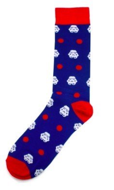 Chaussettes Stormtrooper Star Wars blanches et noires en coton
