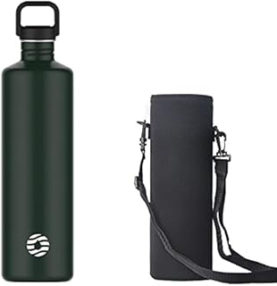 Healter 2L Stainless Steel Water Bottle | 2 Litre Single Wall Water Uninsulated Canteen | Eco Friendly Reusable Bottle | Plastic Free and Leakproof Metal Water Bottle | 2l Eco Water Bottle, Green