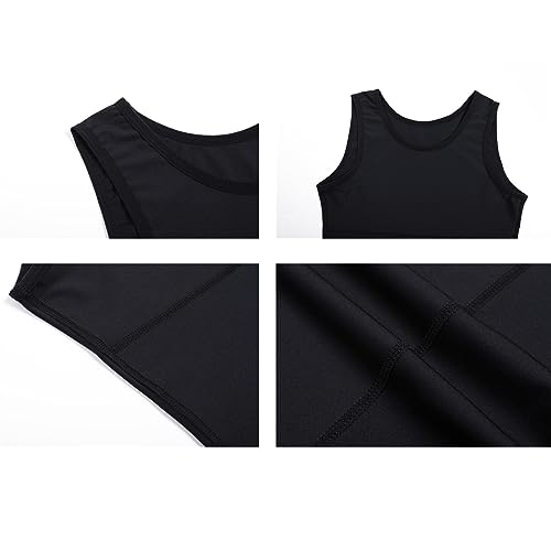 BaronHong Camiseta de compressão emagrecedora modelador corporal com controle de barriga para gineco