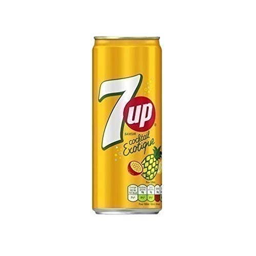 7UP Cocktail Exotique (24 x 0,33L Dose) EINWEG inkl. gratis FiveStar Kugelschreiber Cover