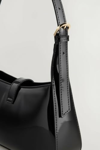 Image of Premium PU Leather Sling Bag for Women | Elegant Chain Strap Crossbody Handbag | Stylish Small Shoulder Purse with Magnetic Button Closure
