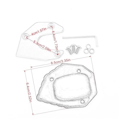 Extension de plaque support béquille latérale CNC pour CBR650F