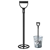 Trash Compactor for Kitchen, 25.5 inch Manual Trash Compactor, All Metal Waste Compressor Outdoor Garbage Tamper Press Tool for Small Bins-Saves Bags/Can Space-Easy to Use Clean/Store