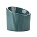 Pet Bowl Dog Bowls Ceramic Pet Bowls Dish Raised Cat Food Bowls Water Feeder Tilt Elevated Small Medium Basics Canister Neck Guar Dog Dishes (Color : Dark Green)