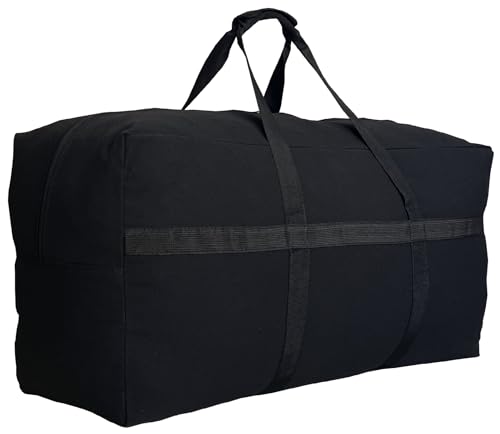 HaoHakka Extra Large Canvas Duffle Bag for Travel, Big Oversized Foldable Storage Bag