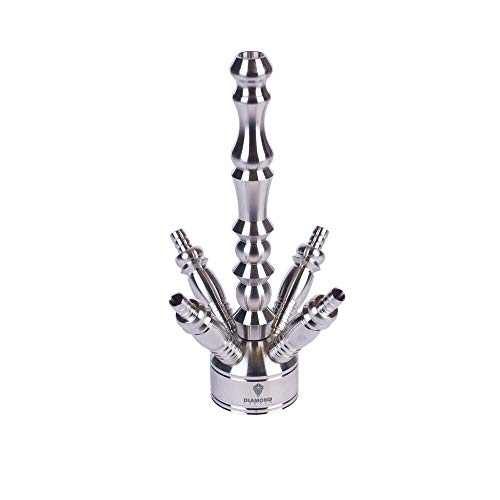 Diamond Hookah Shisha Edelstahl Wasserpfeife Cullinan 11.0 Cross Cut mit Zubehör 88 cm – Bild 3