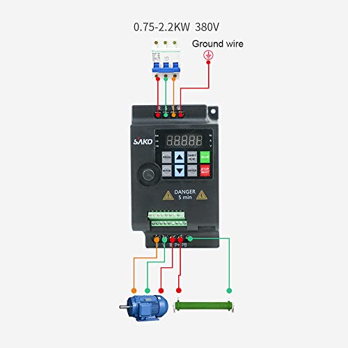 Onduleur vectoriel 3 phases 380V convertisseur de fréquence variable robuste - 4