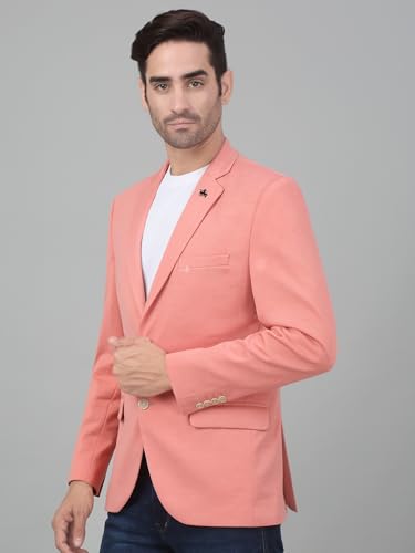 Image of Cantabil Self Design Full Sleeves Notch Lapel Casual Blazer for Men | Casual Blazer for Men | Men Blazer for Casual (P MBZC00057)