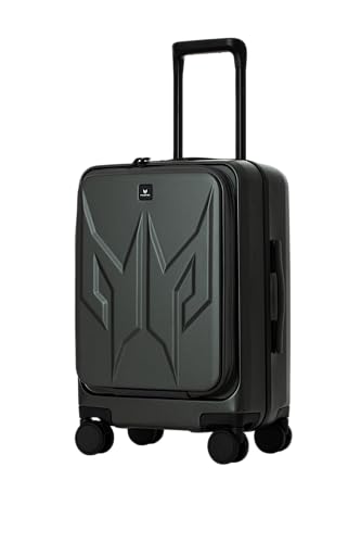 Image of Acer Predator Street-Style Carry-on 20-Inch Carry-On Luggage Laptop Bag | Silent Dual-Row Wheels | Front-Opening Design | Laptop and Tablet Compartment | TSA Approved Lock | Matte Gray